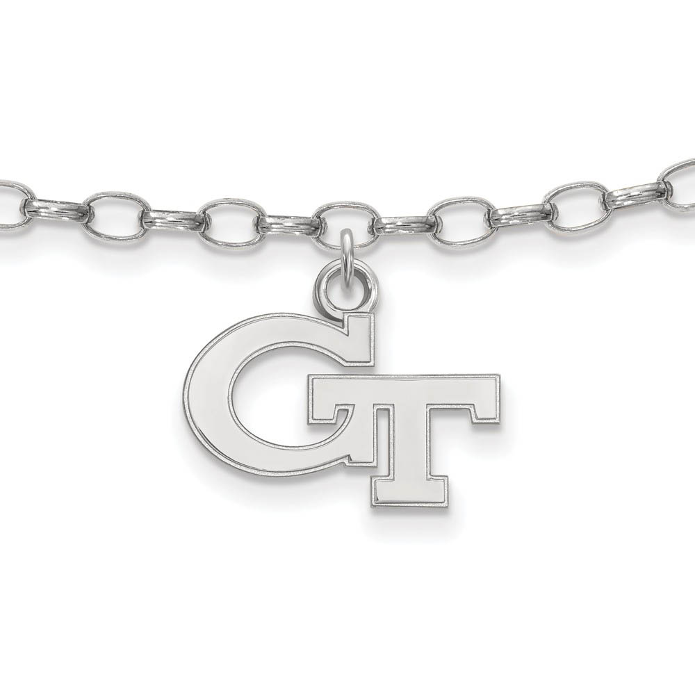 Sterling Silver Georgia institute of Technology Anklet