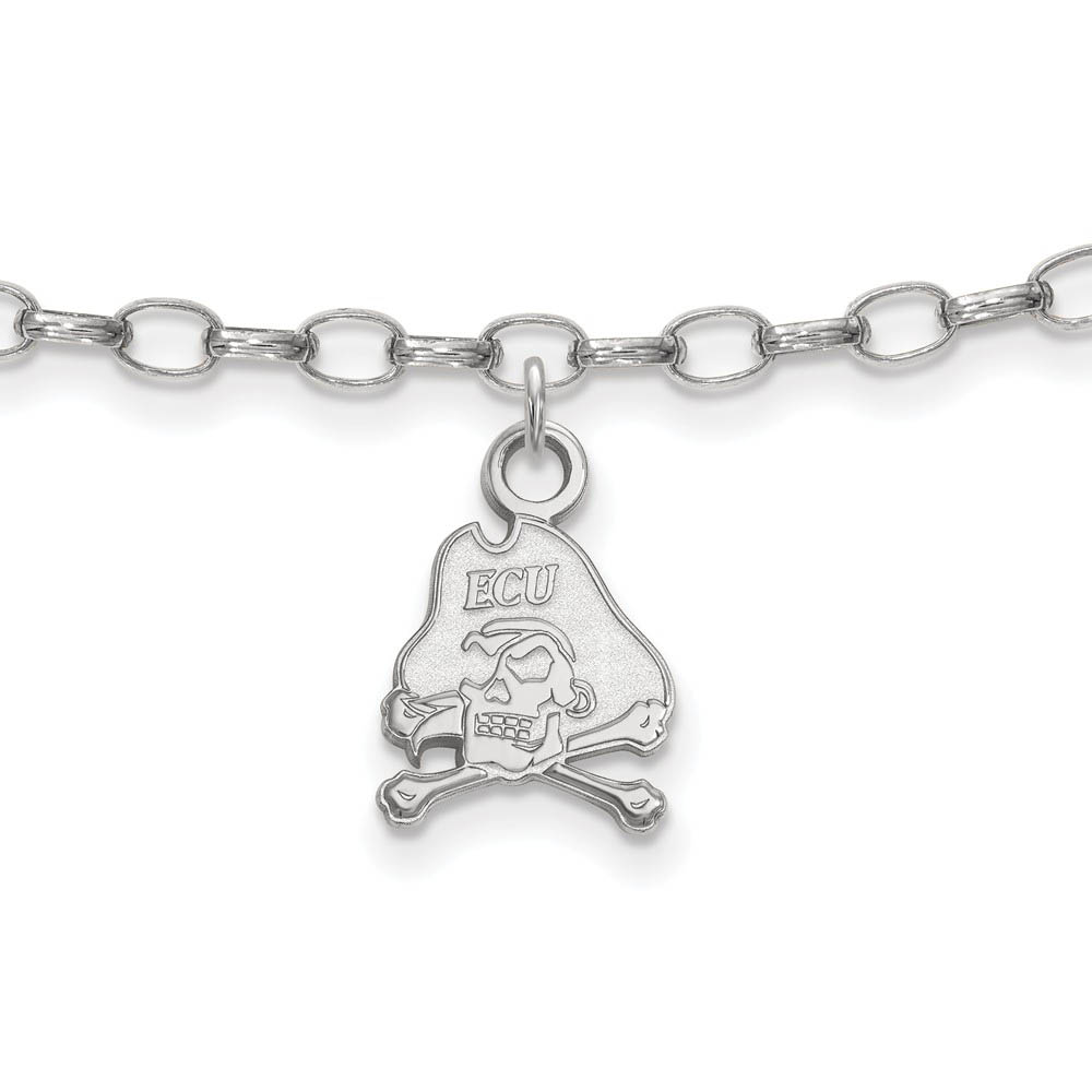 Sterling Silver East Carolina University Anklet