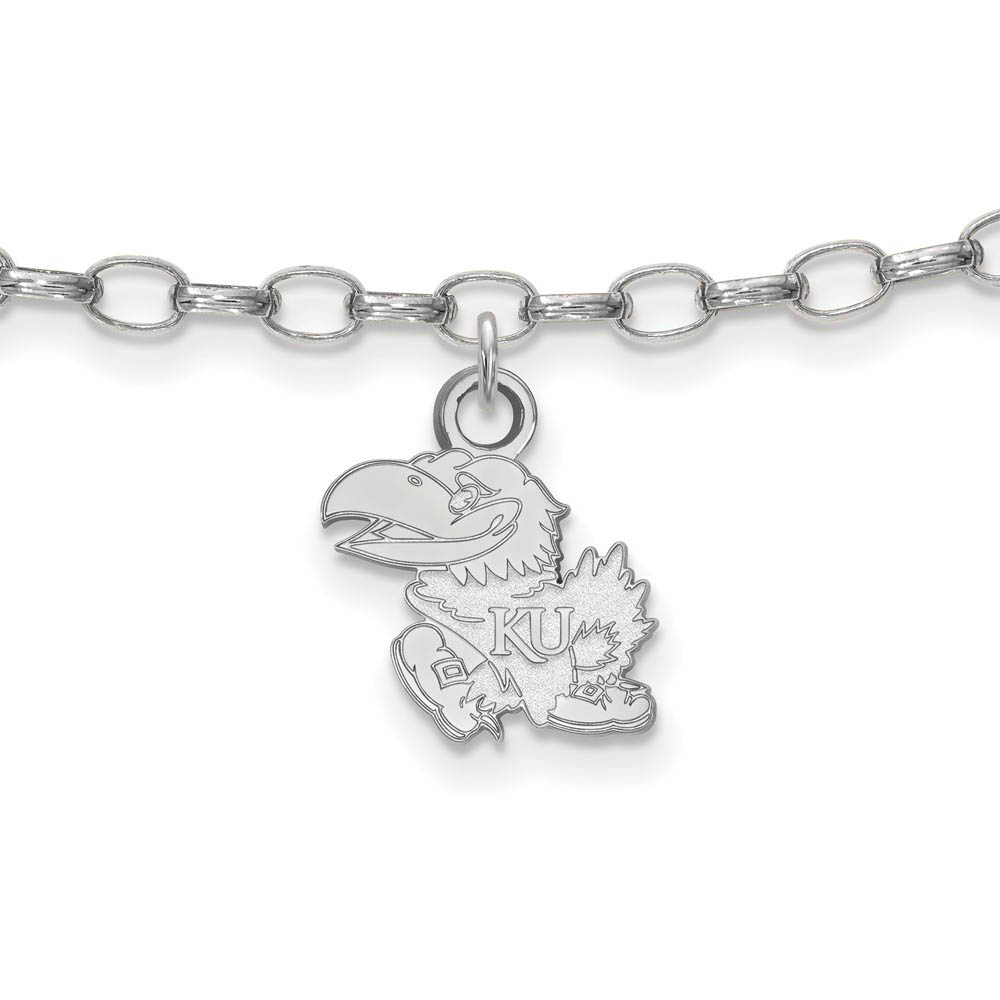 Sterling Silver University of Kansas Anklet