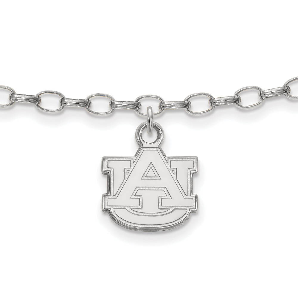 Sterling Silver Auburn University Anklet