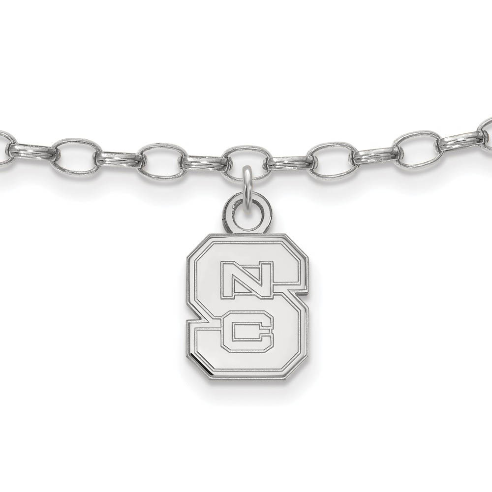 Sterling Silver North Carolina State University Anklet