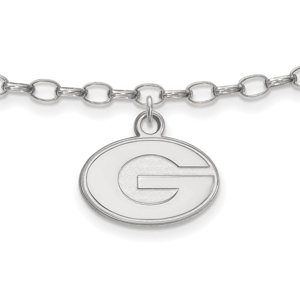 Sterling Silver University of Georgia Anklet