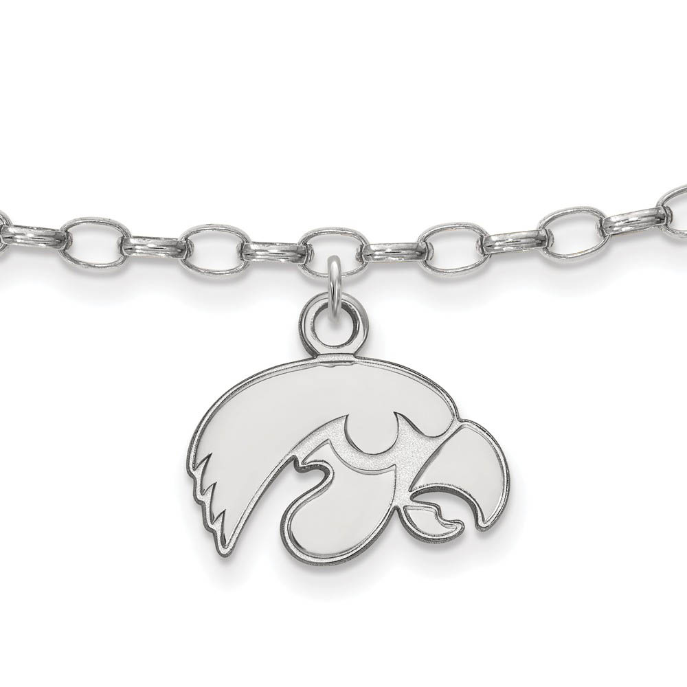 Sterling Silver University of Iowa Anklet