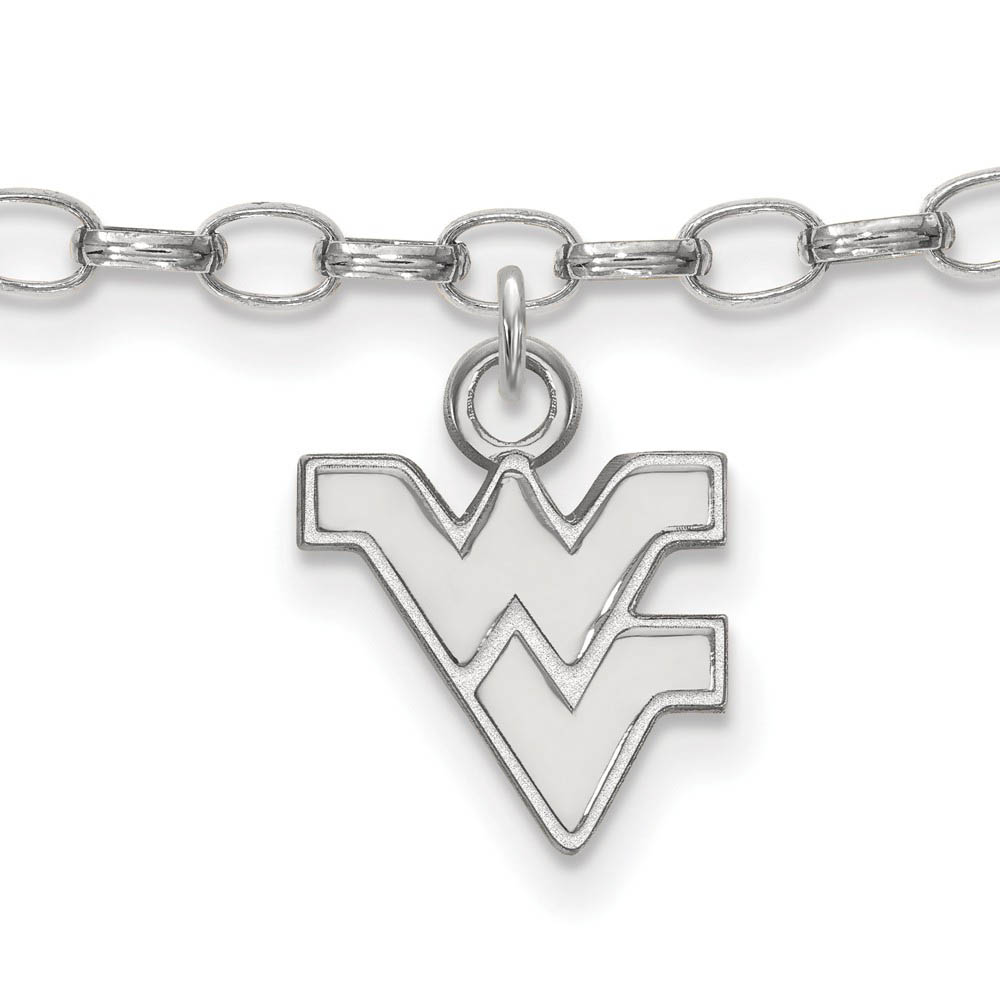 Sterling Silver West Virginia University Anklet
