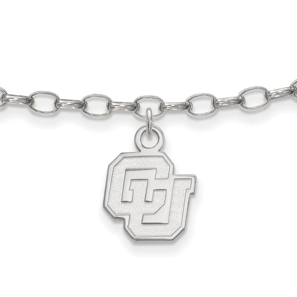 Sterling Silver University of Colorado Anklet