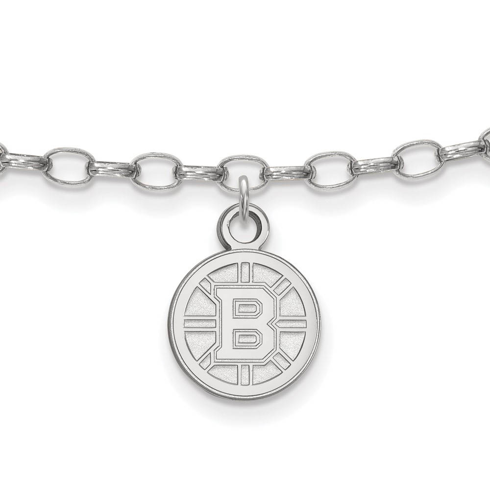 Sterling Silver NHL Boston Bruins Anklet