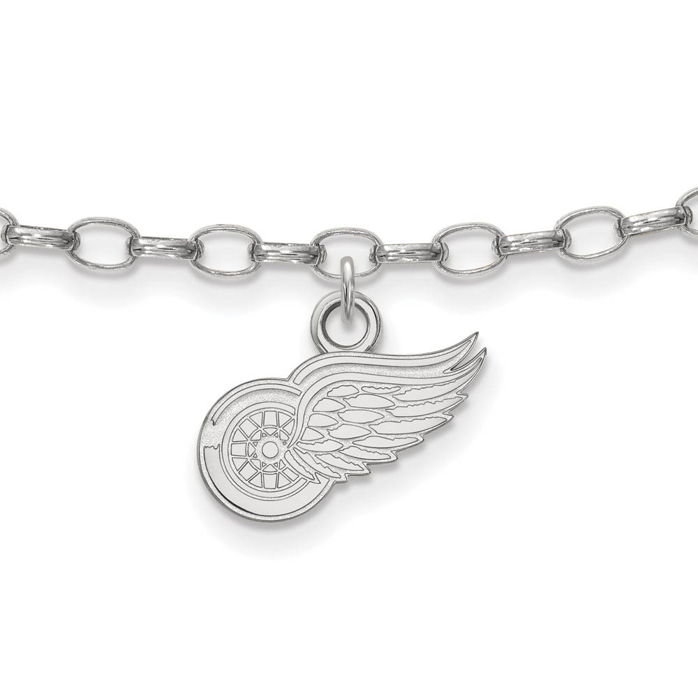 Sterling Silver NHL Detroit Red Wings Anklet