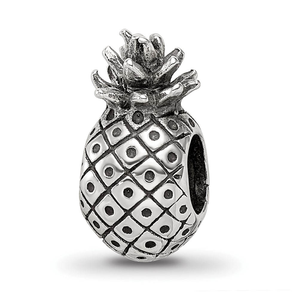 Sterling Silver Pineapple Bead Charm