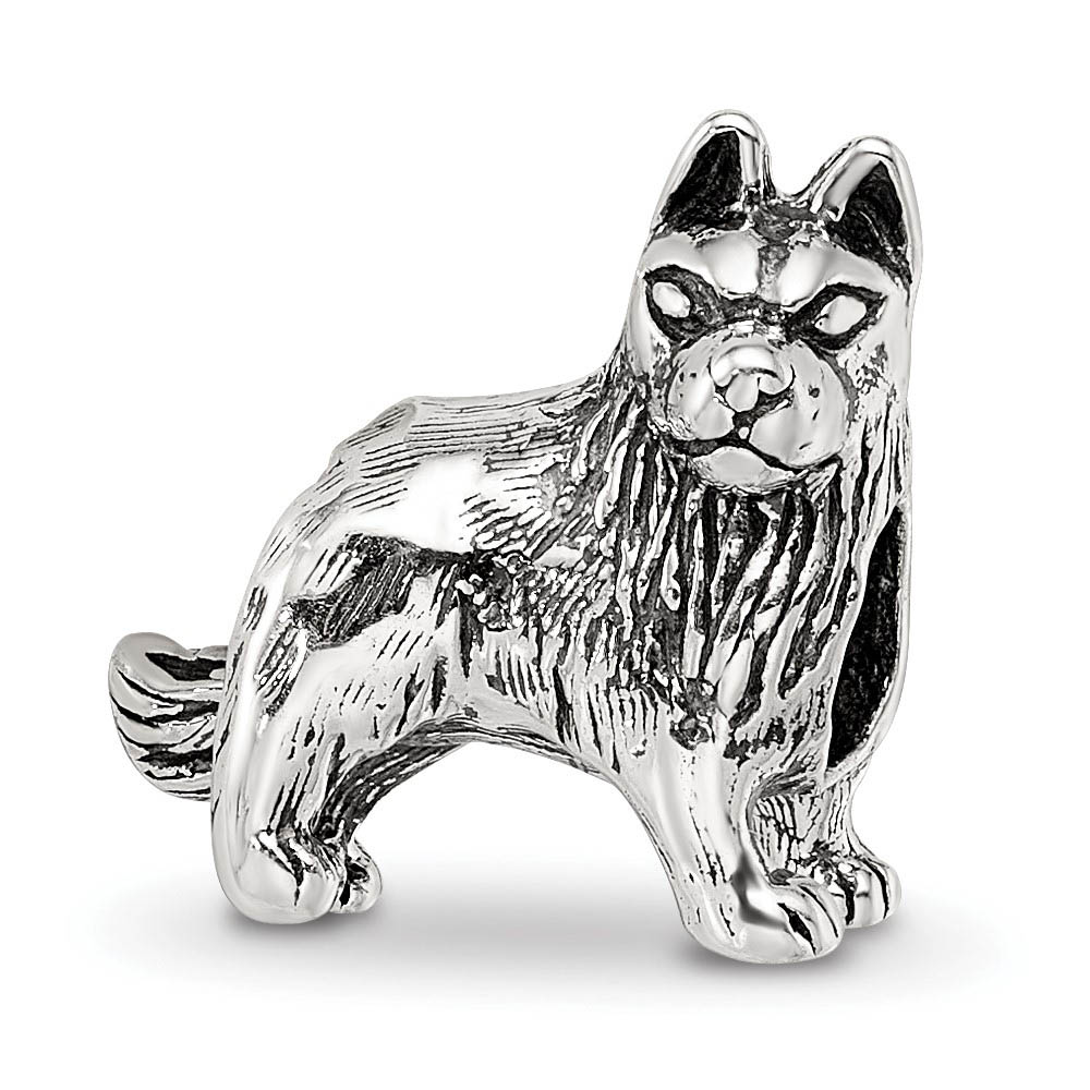 Sterling Silver German Shepherd Bead Charm