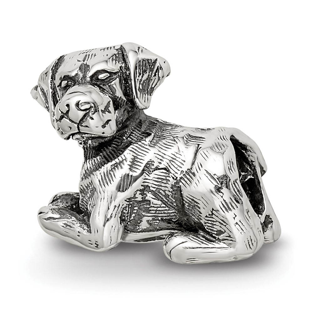 Sterling Silver Labrador Retriever Bead Charm