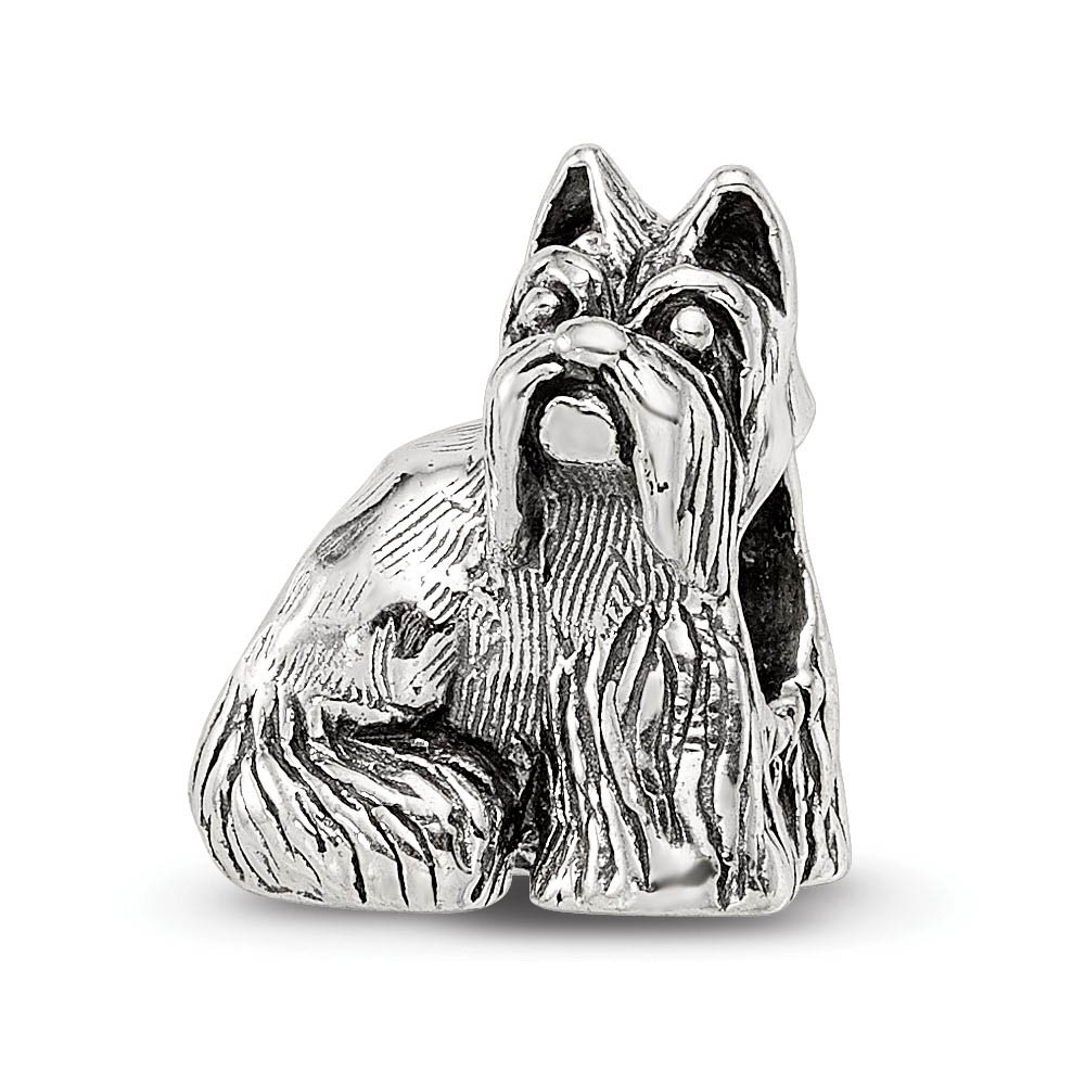 Sterling Silver Miniature Schnauzer Bead Charm