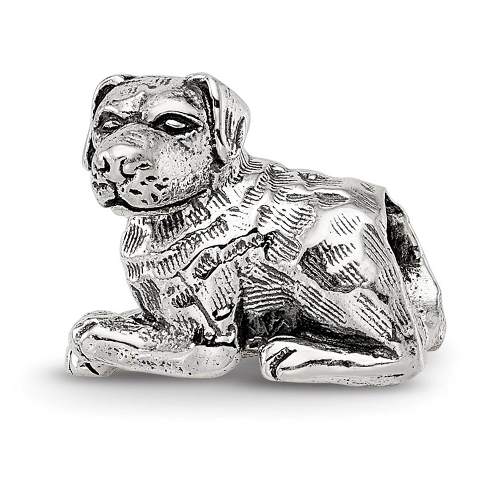 Sterling Silver Rottweiler Bead Charm