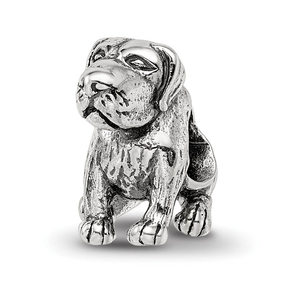 Silver German Shorthaired Pointer Bead Charm