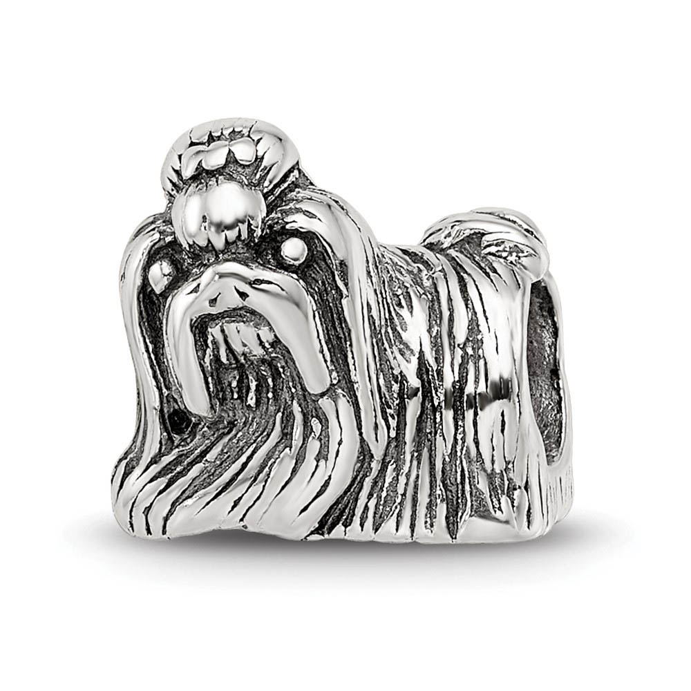 Sterling Silver Shih Tzu Bead Charm