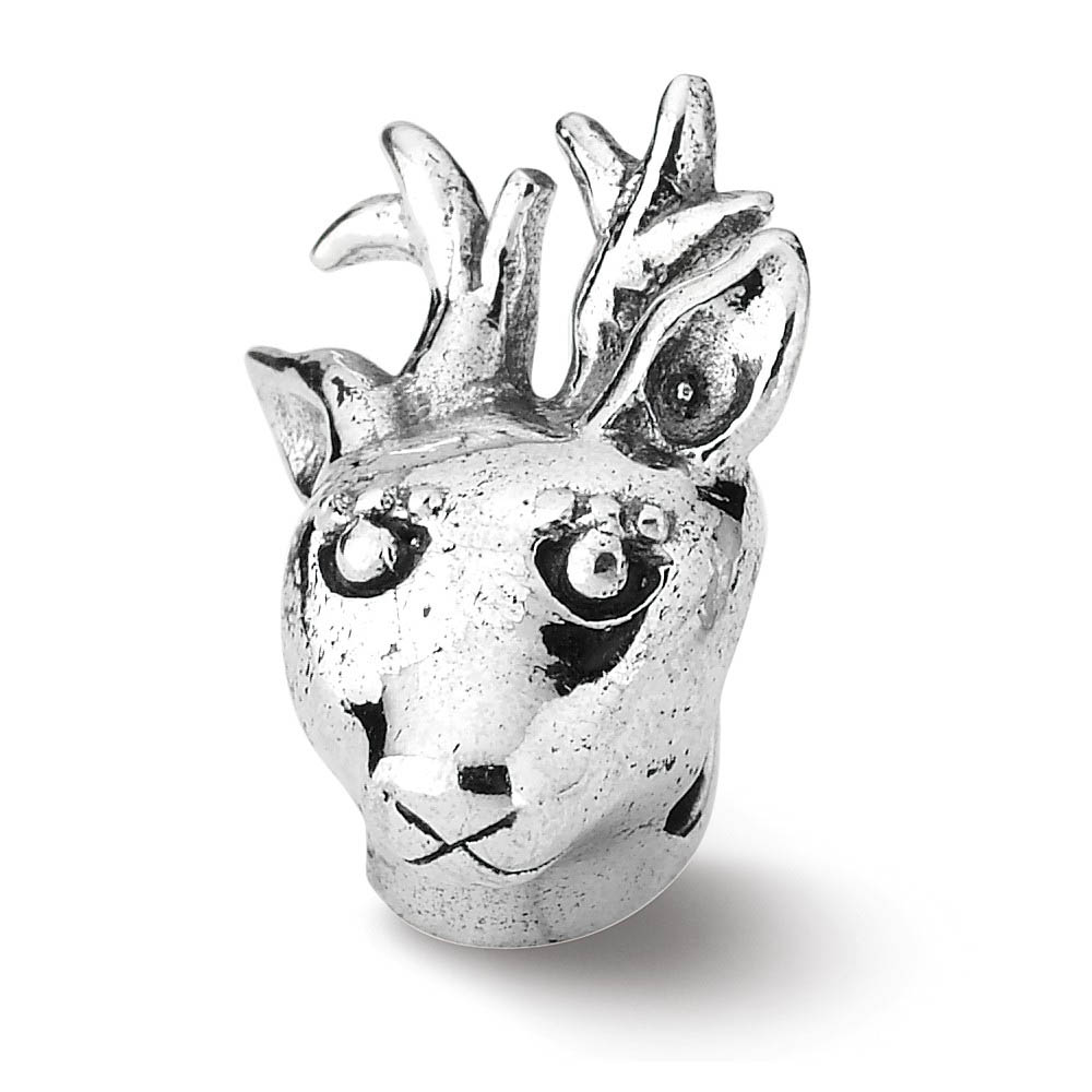 Sterling Silver Reindeer Bead Charm