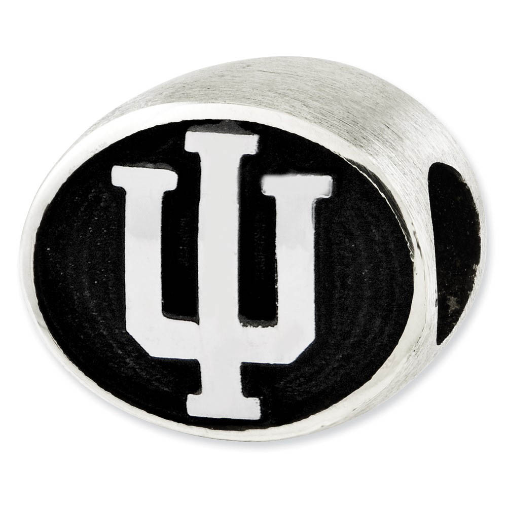 Sterling Silver & Enamel Indiana University Collegiate Bead Charm