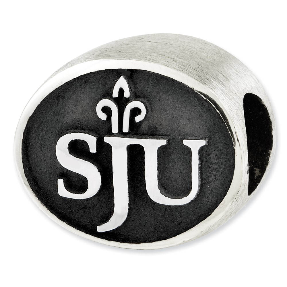 Sterling Silver & Enamel Saint Joseph's University Collegiate Bead