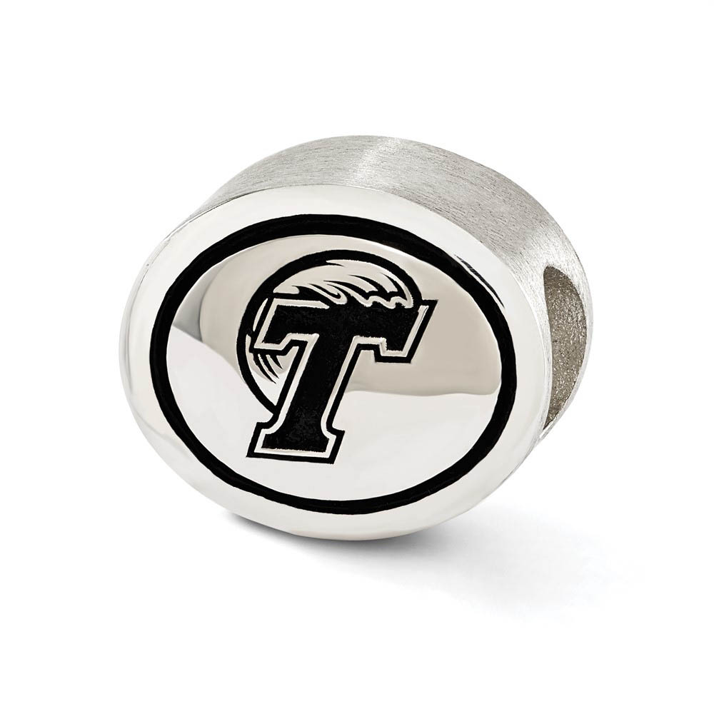 Sterling Silver & Enamel Tulane University Collegiate Bead Charm