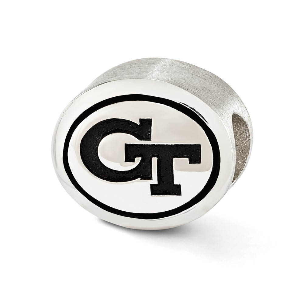 Sterling Silver & Enamel Georgia Tech Collegiate Bead Charm