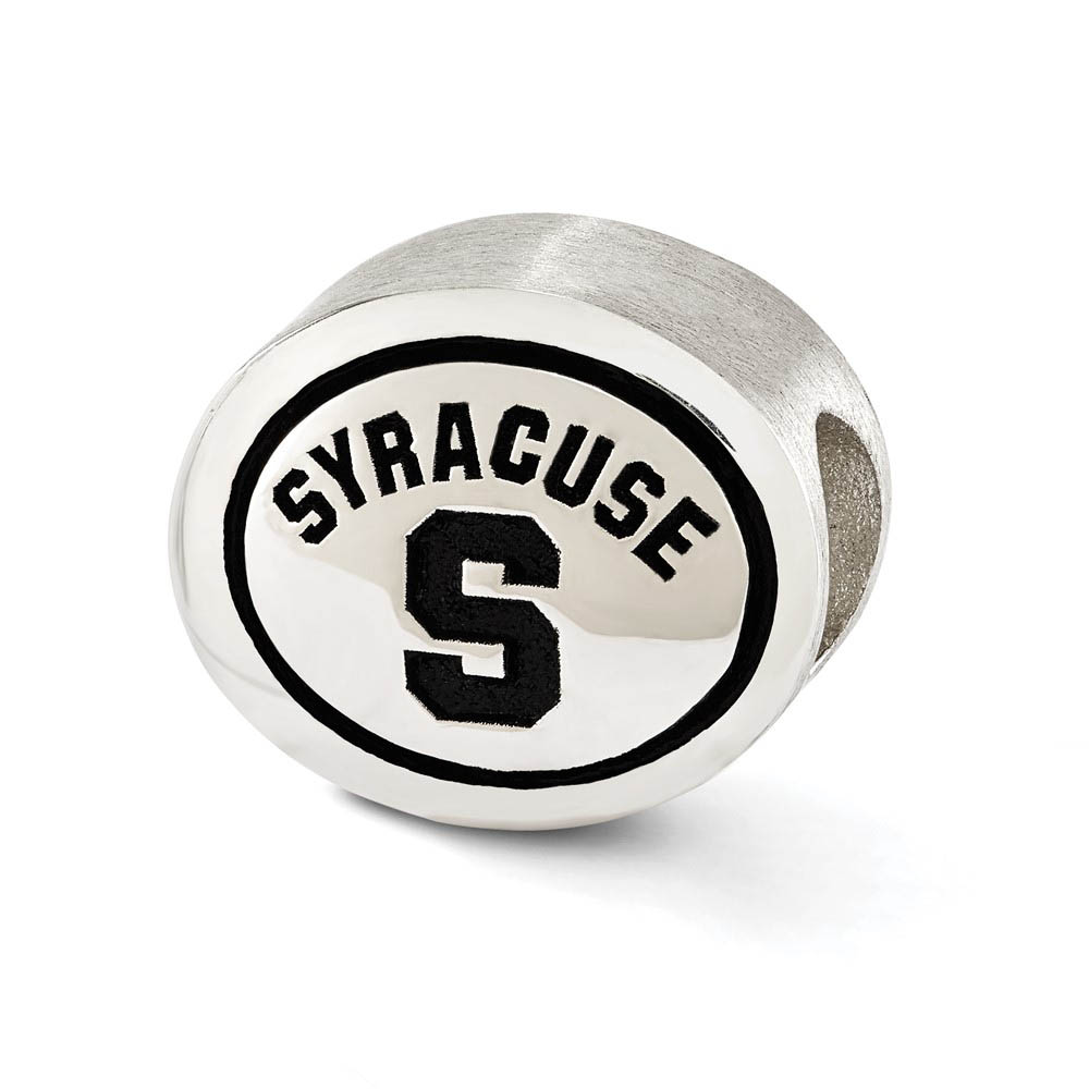 Sterling Silver & Enamel Syracuse University Collegiate Bead Charm