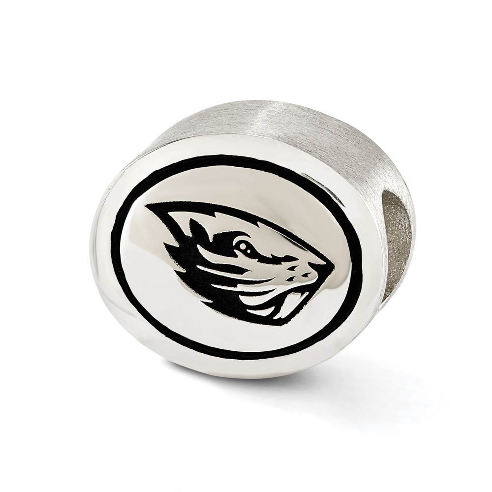 Sterling Silver & Enamel Oregon State University Collegiate Bead Charm