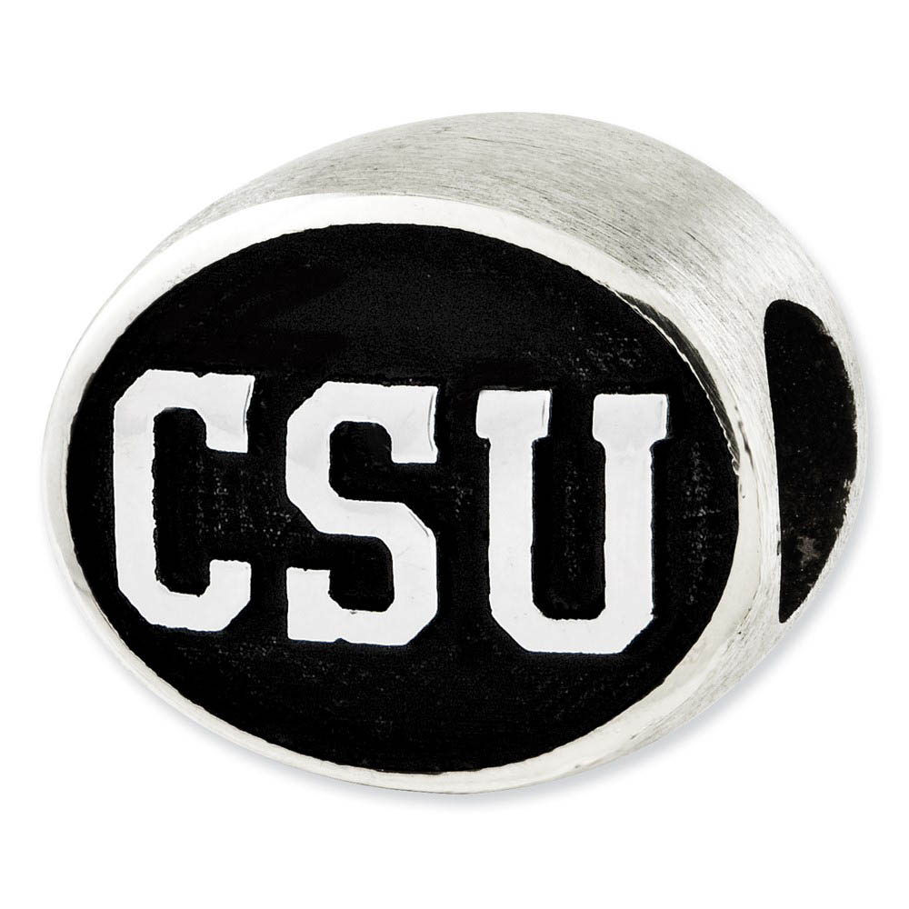 Sterling Silver & Enamel Colorado State University Collegiate Bead