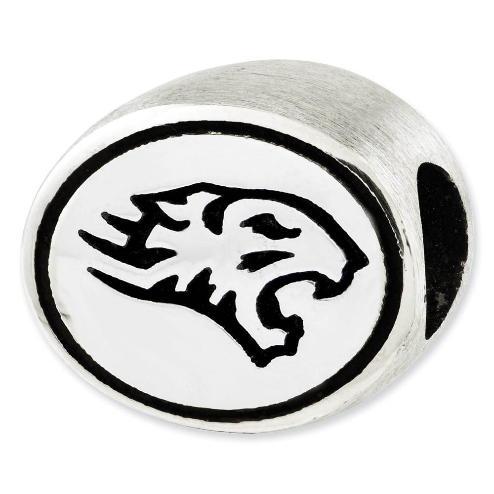 Sterling Silver & Enamel Towson University Collegiate Bead Charm