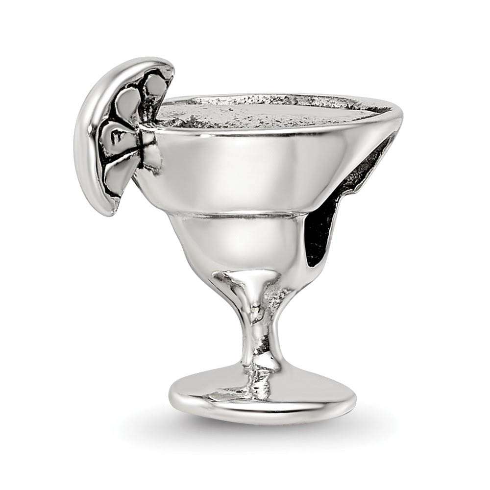 Sterling Silver Margarita Glass Bead Charm