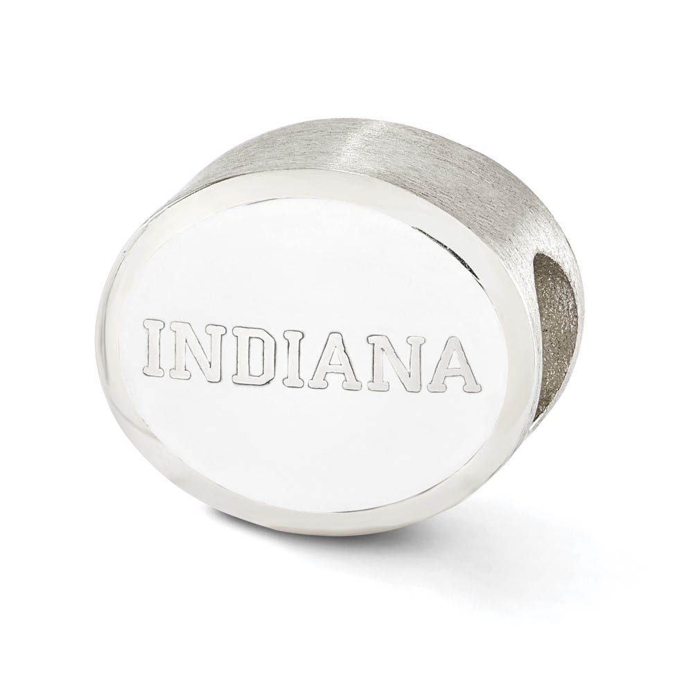 Sterling Silver & Red Enamel Indiana University Collegiate Bead Charm