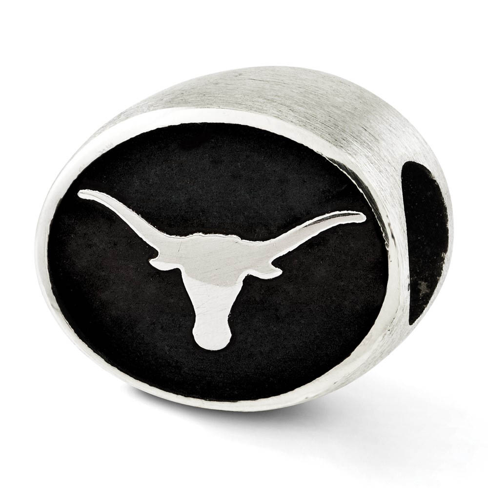 Sterling Silver University of Texas Collegiate Bead Charm