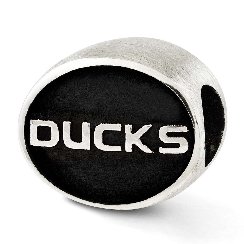 Sterling Silver University of Oregon Collegiate Bead Charm