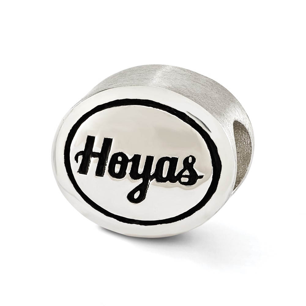 Sterling Silver Georgetown University Collegiate Bead Charm