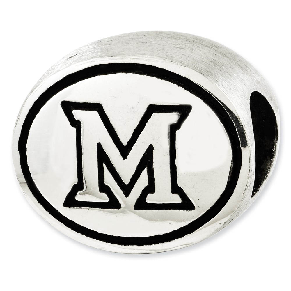 Sterling Silver Miami of Ohio Collegiate Bead Charm