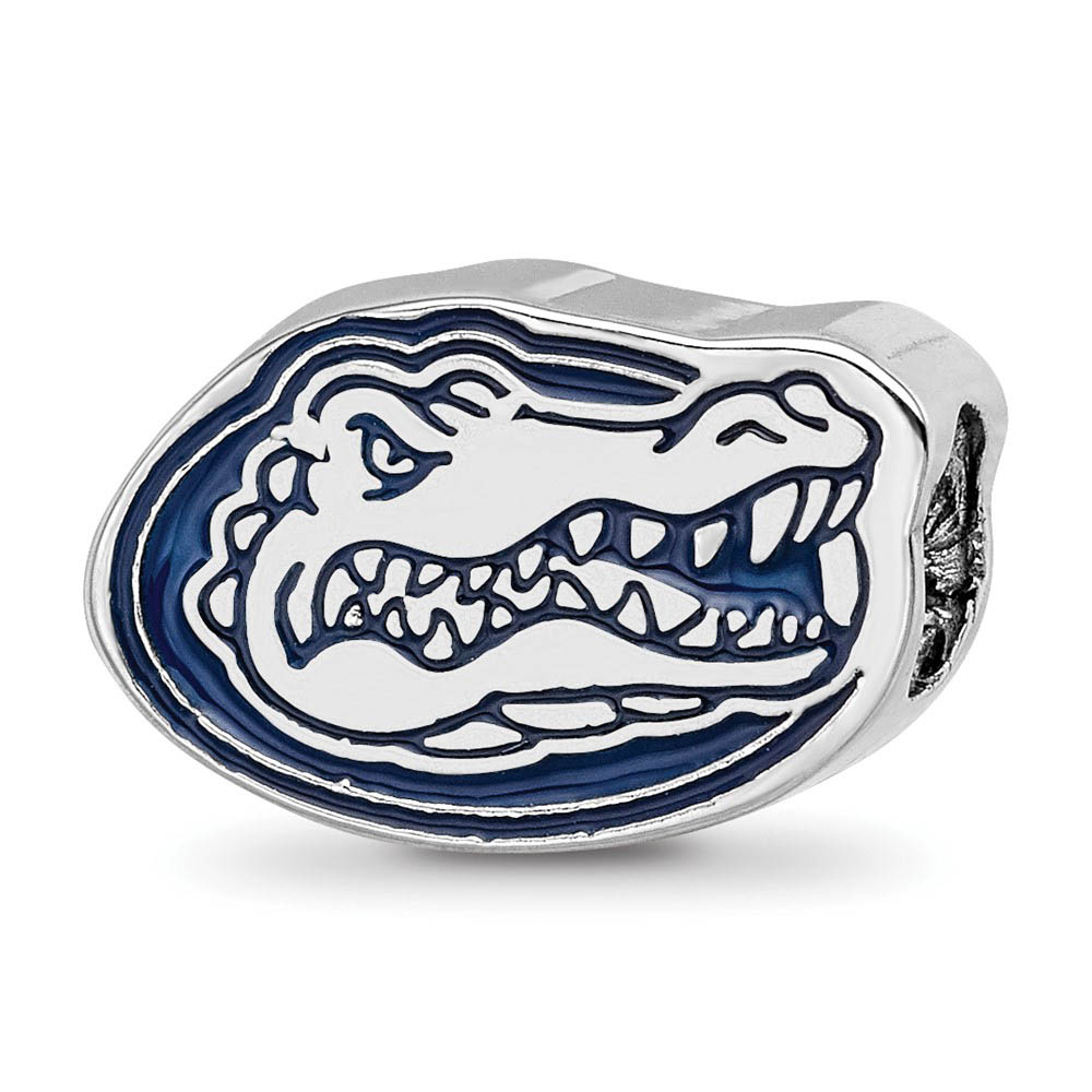 Sterling Silver University of Florida Gator Enamel Bead Charm