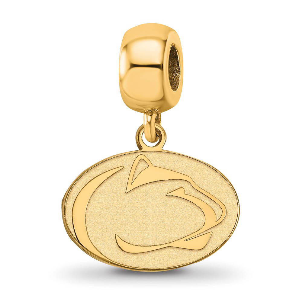 14k Gold Plated Silver Penn State University Sm Dangle Bead Charm