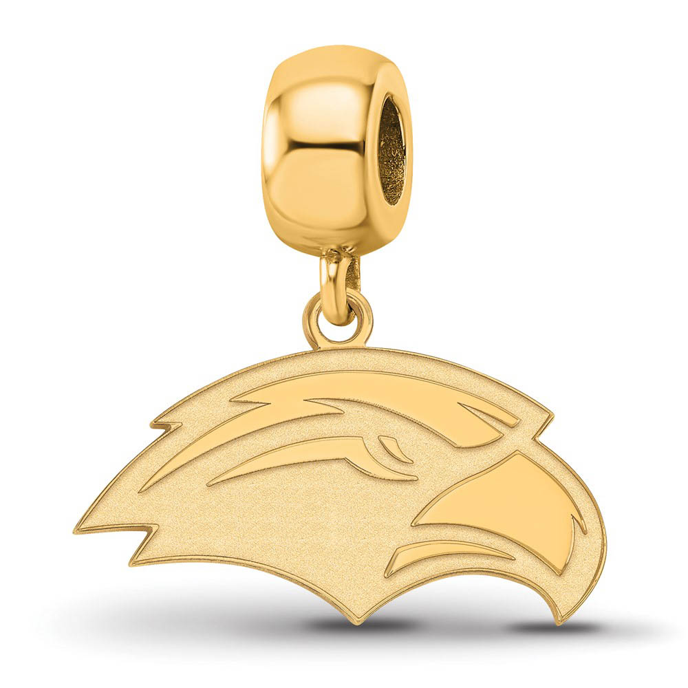 14k Gold Plated Silver Univ. of Southern Miss Sm Dangle Bead Charm