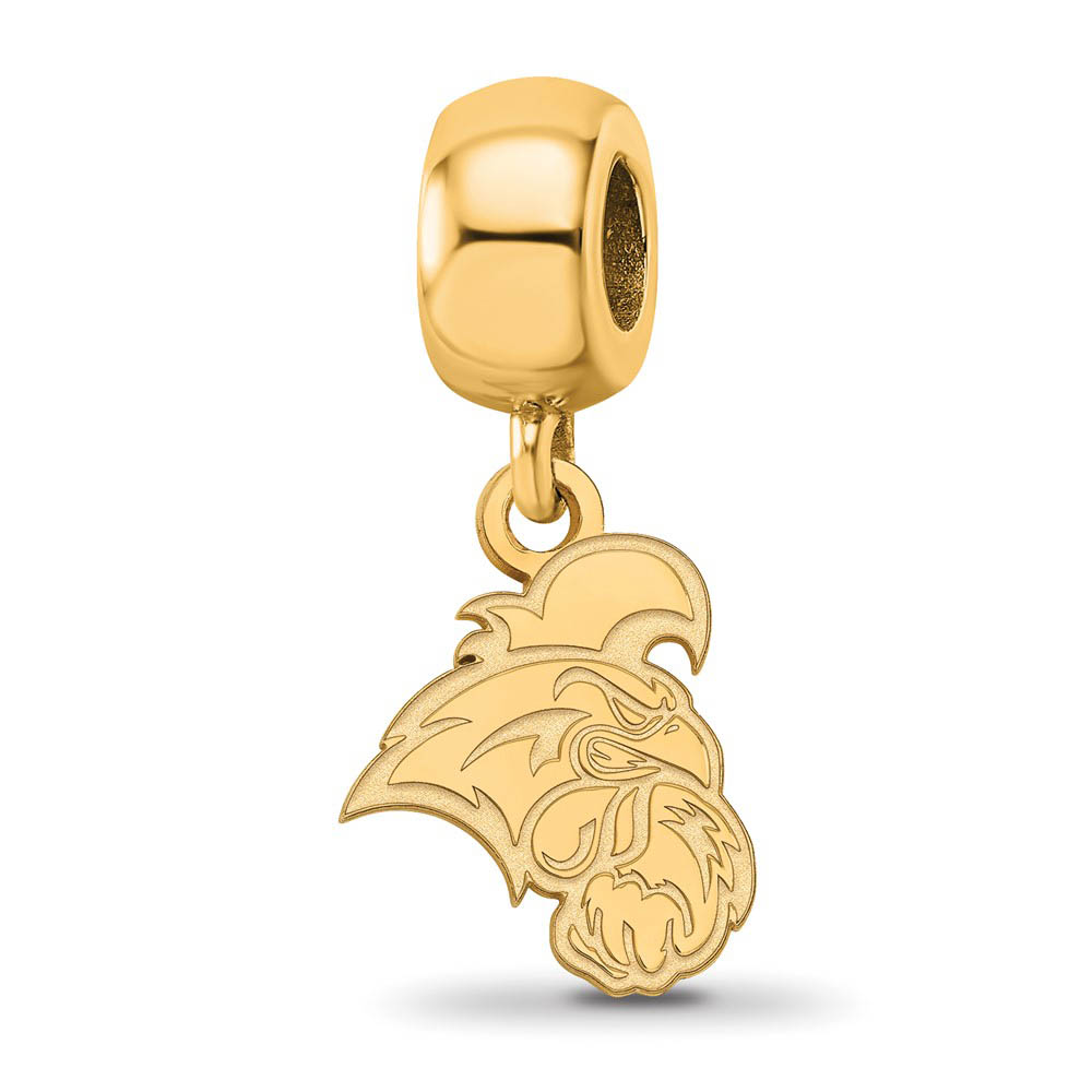 14k Gold Plate Silver Coastal Carolina University Sm Dangle Bead Charm