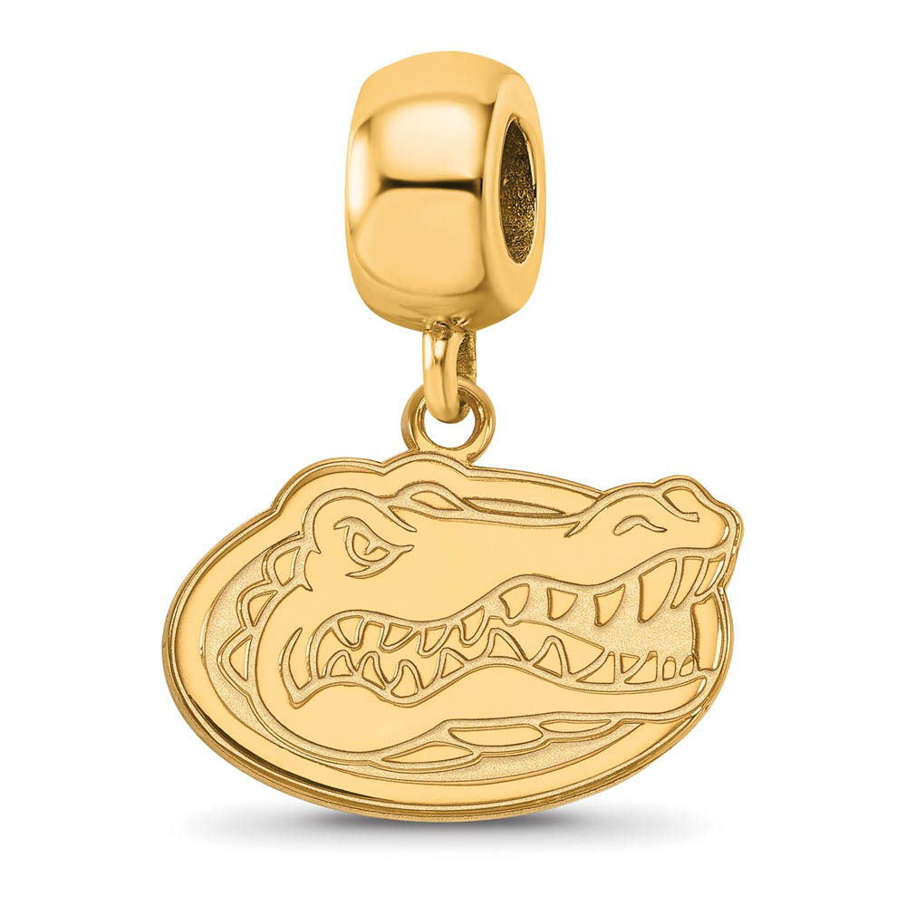 14k Gold Plated Silver Univ. of Florida 'Gator' Dangle Bead Charm