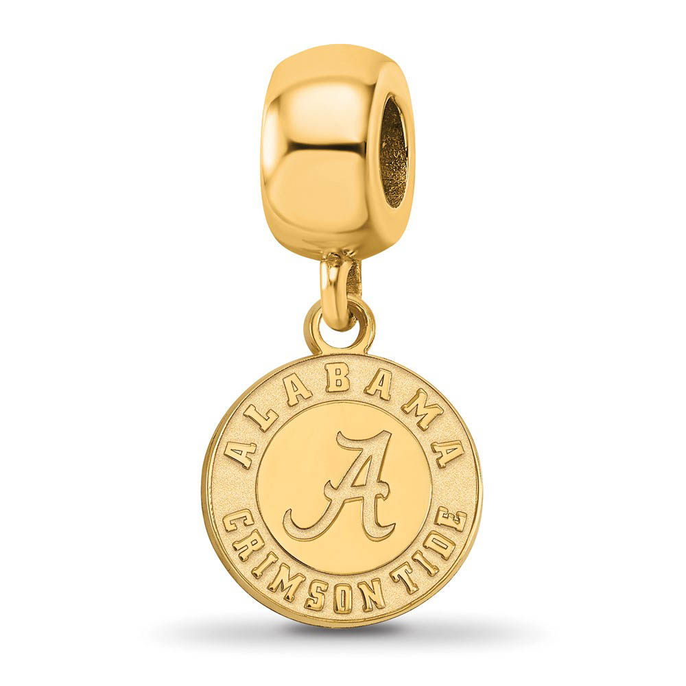 14k Gold Plated Silver University of Alabama Sm Dangle Bead Charm