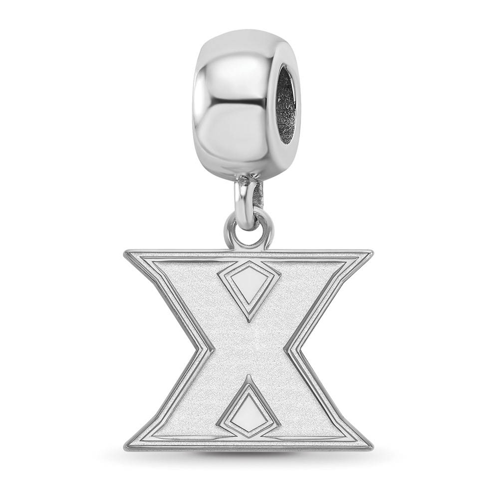 Sterling Silver Xavier University Dangle Bead Charm