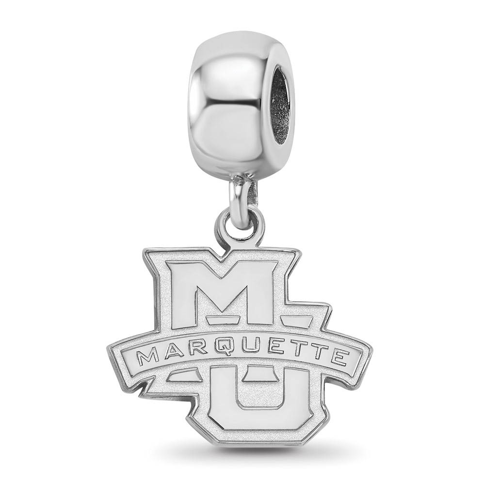 Sterling Silver Marquette University Dangle Bead Charm