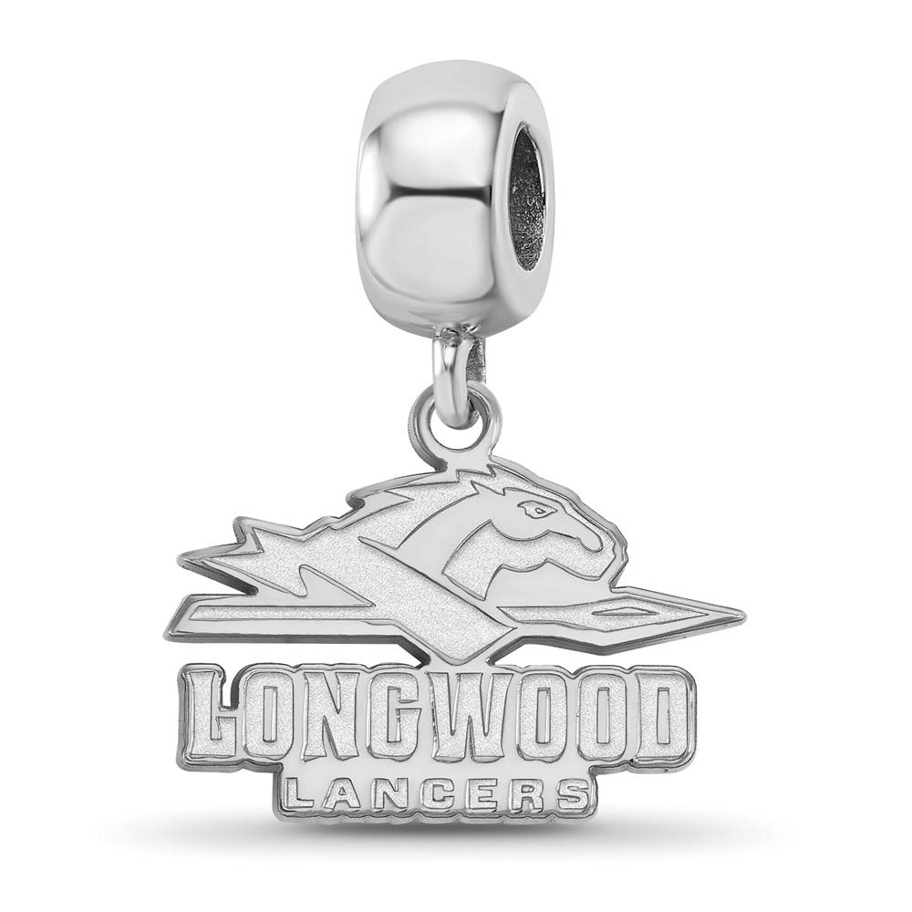 Sterling Silver Longwood University Dangle Bead Charm