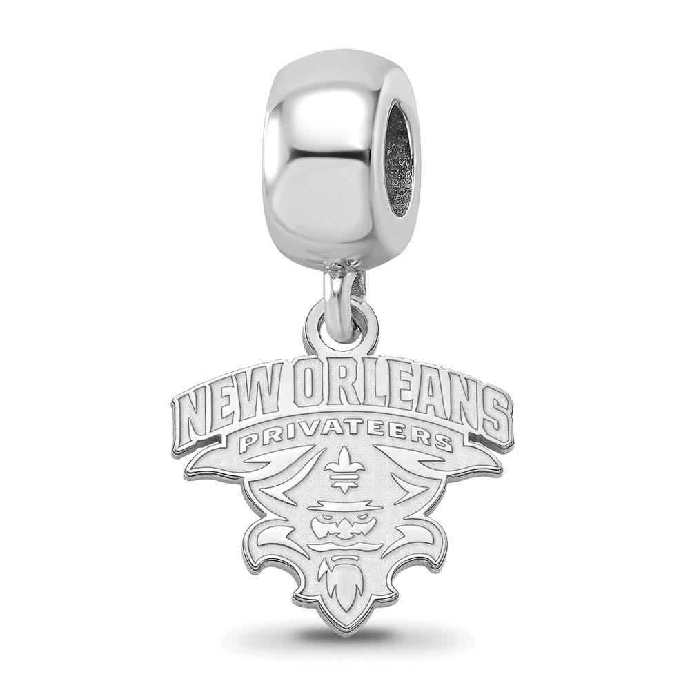 Sterling Silver University of New Orleans Dangle Bead Charm