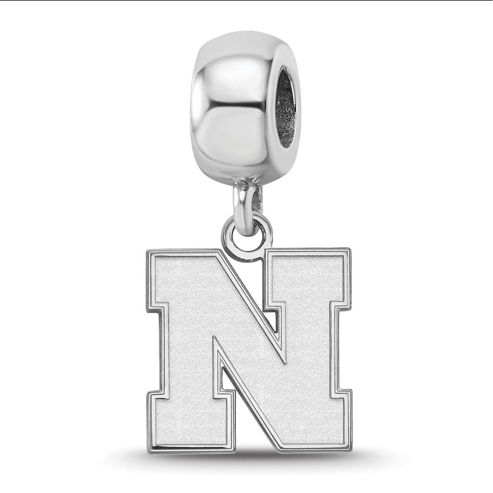 Sterling Silver University of Nebraska DangleBead Charm
