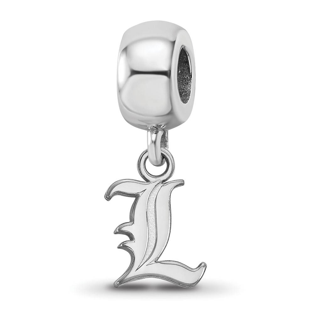 Sterling Silver University of Louisville XS 'L' Dangle Bead Charm