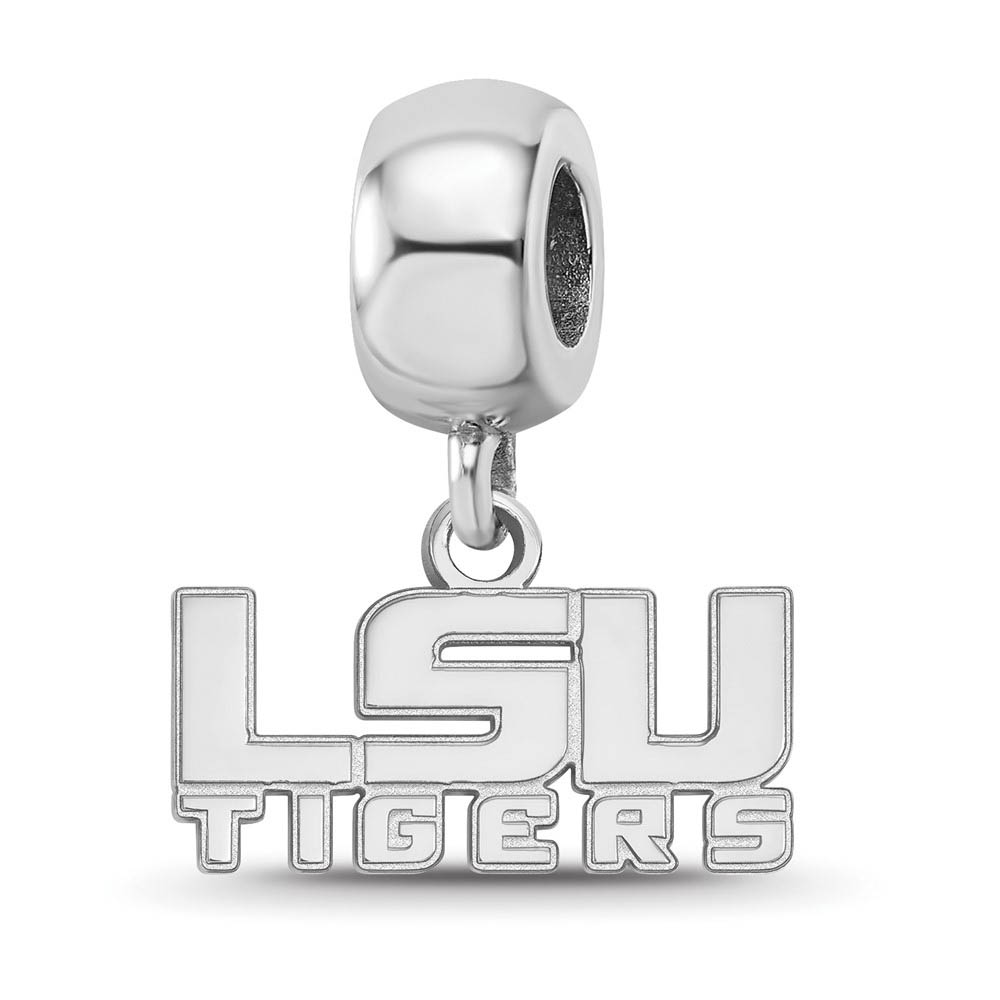 Sterling Silver Louisiana State University Dangle Bead Charm