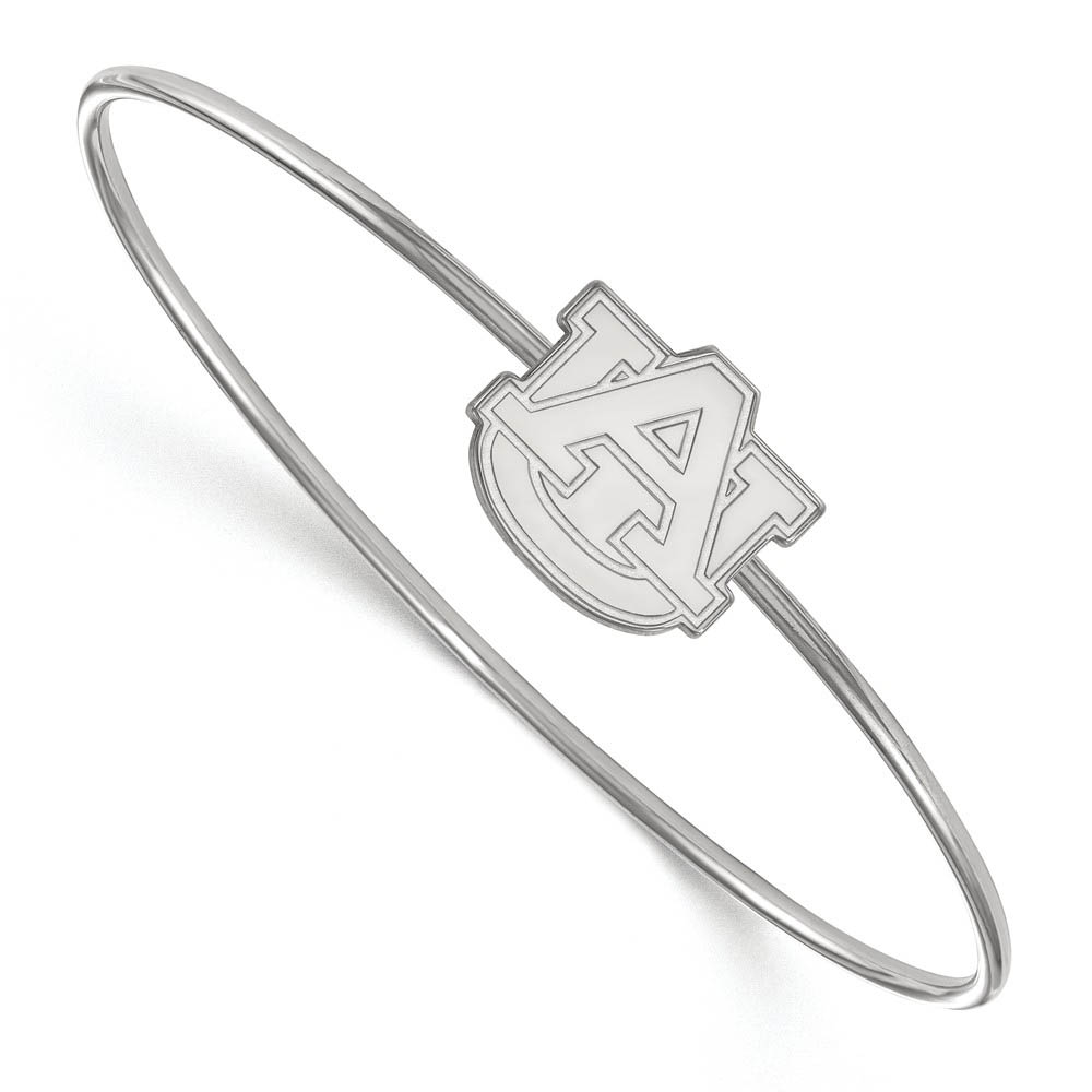 Sterling Silver Auburn University 'AU' Bangle
