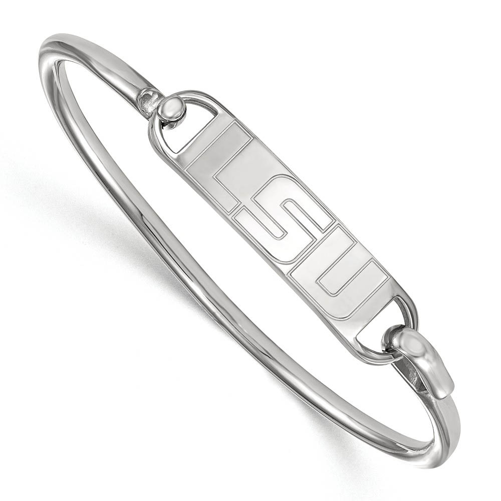 Sterling Silver Louisiana State University 'LSU' Bangle