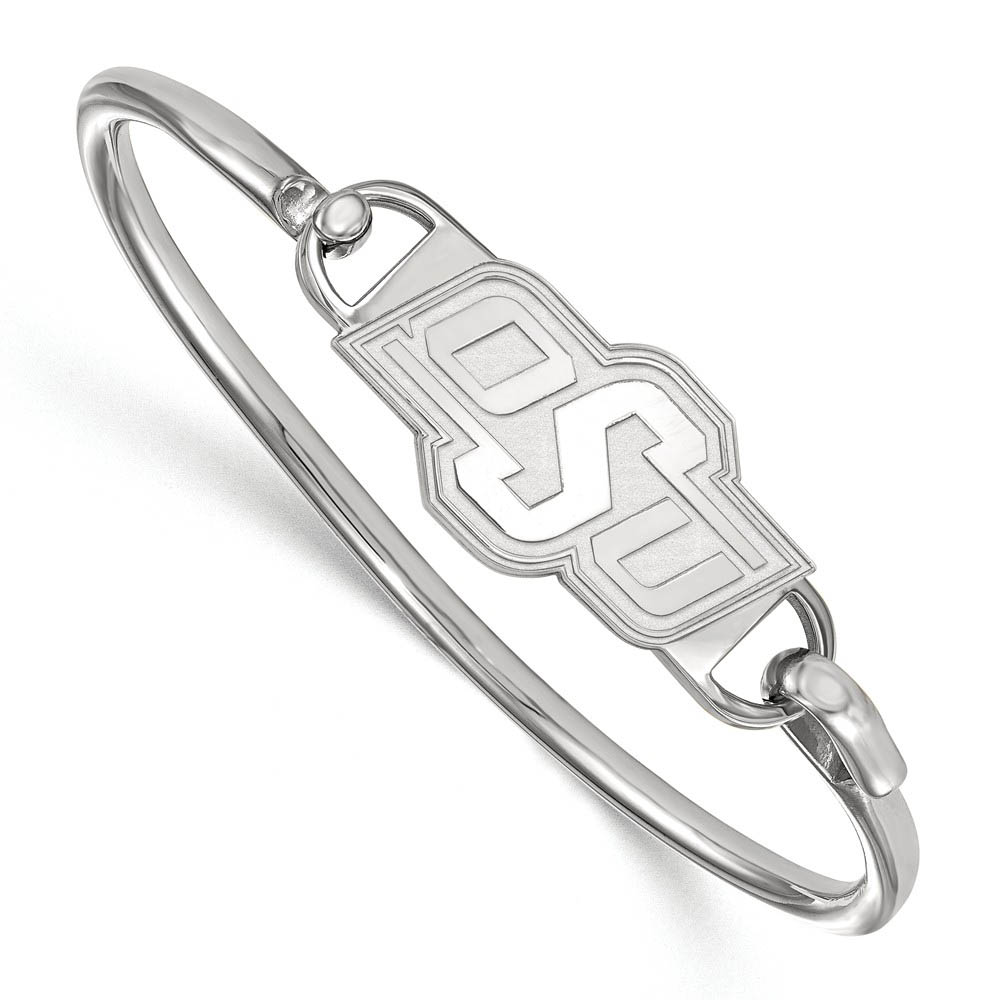 Sterling Silver Oklahoma State University Bangle