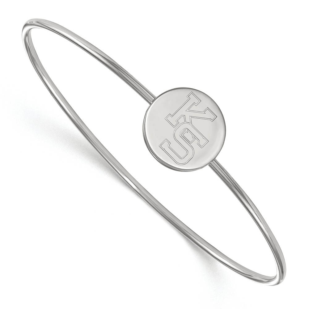 Sterling Silver Kansas State University Slip On Bangle